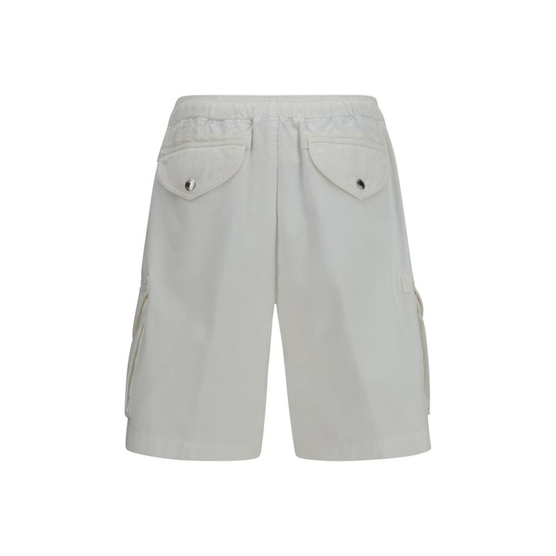 Brunello Cucinelli White Cotton Bermuda Shorts