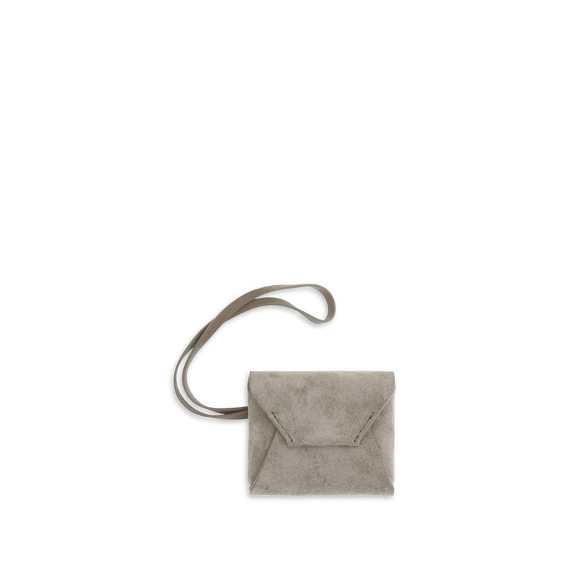 Brunello Cucinelli Gray Calf Leather Bos Taurus Keychain