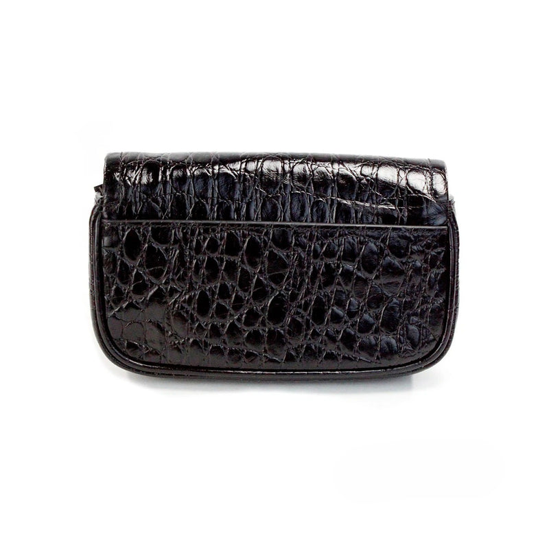 Sac bandoulière porté croisé The Mini noir en cuir embossé Marc Jacobs