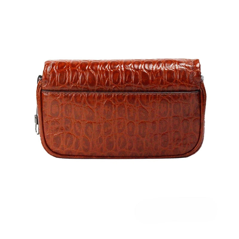 Mini-sac bandoulière en cuir gaufré Spice Brown The Mini Shoulder Bag de Marc Jacobs