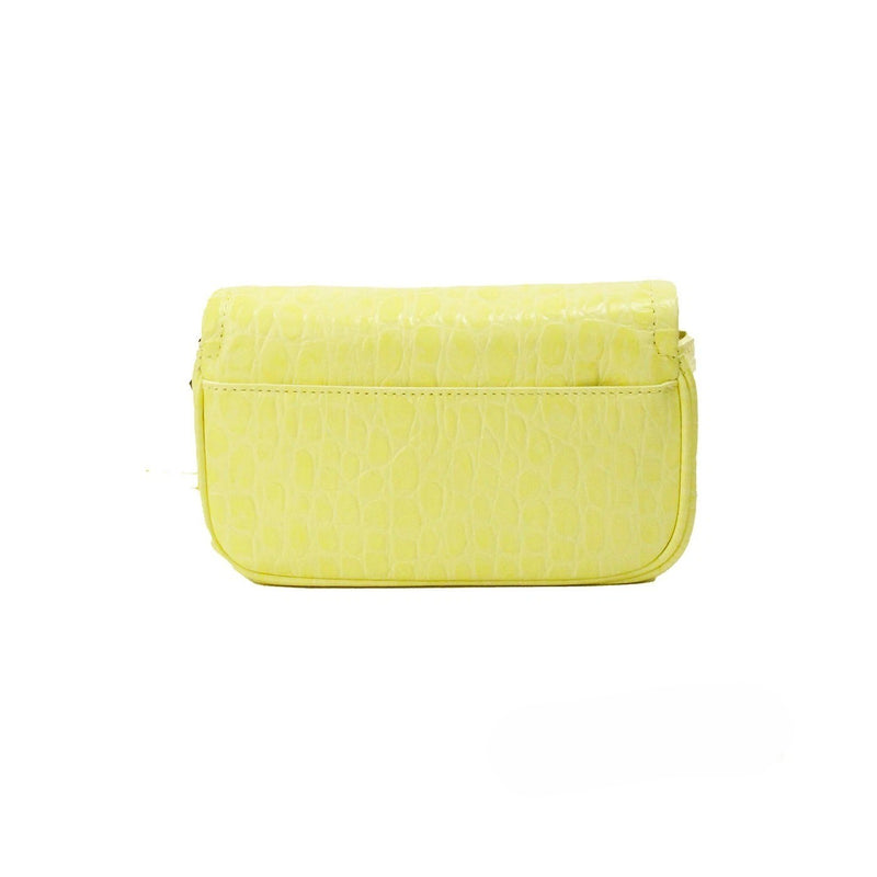 Bolso bandolera mini The de Marc Jacobs de piel amarilla grabada
