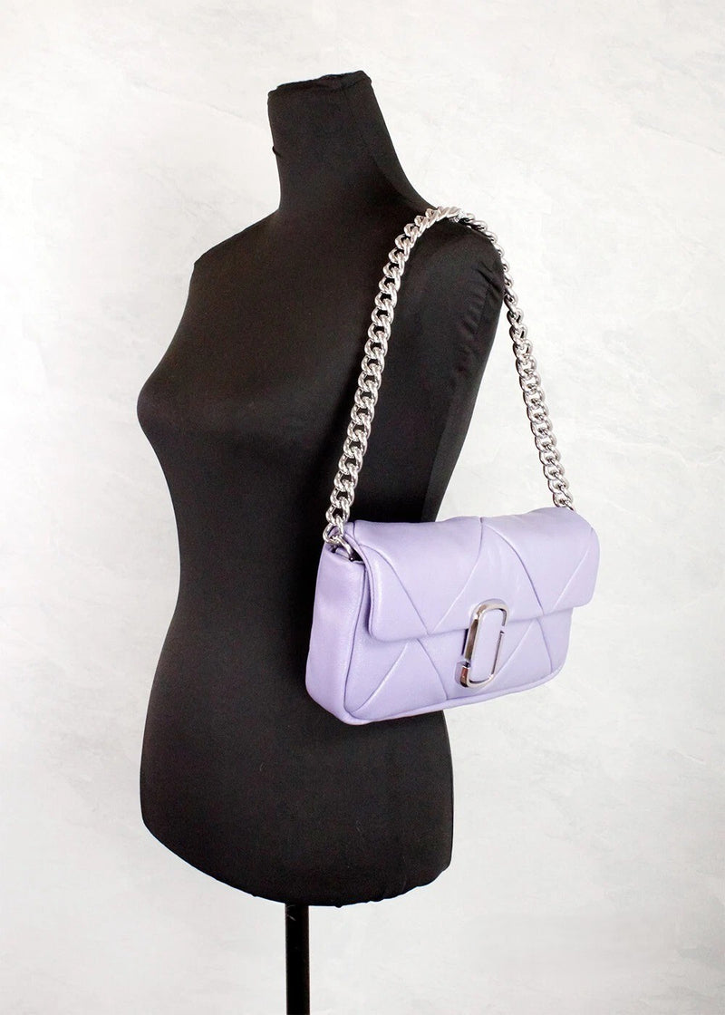 Bolsa Tiracolo Marc Jacobs The J Marc Daybreak em Couro com Matelassê Diamante