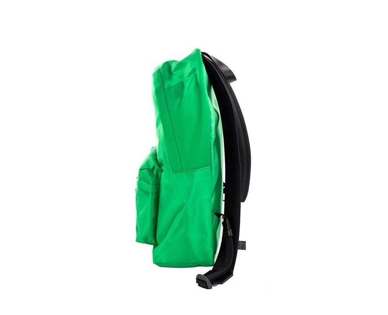 Mochila bandolera grande de nailon verde brillante con Medusa de Versace
