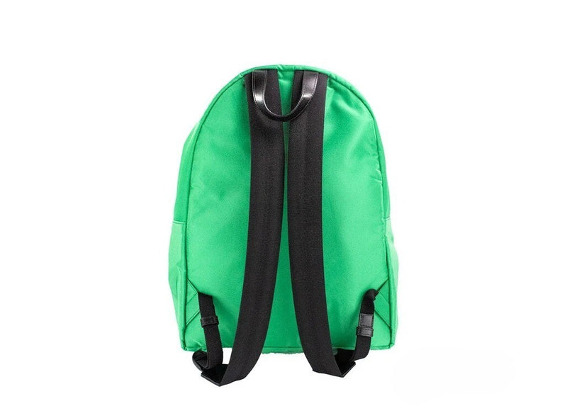 Mochila bandolera grande de nailon verde brillante con Medusa de Versace