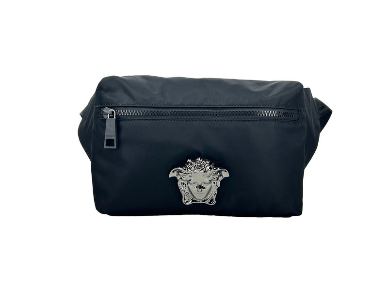 Riñonera de nailon negro Medusa de Versace