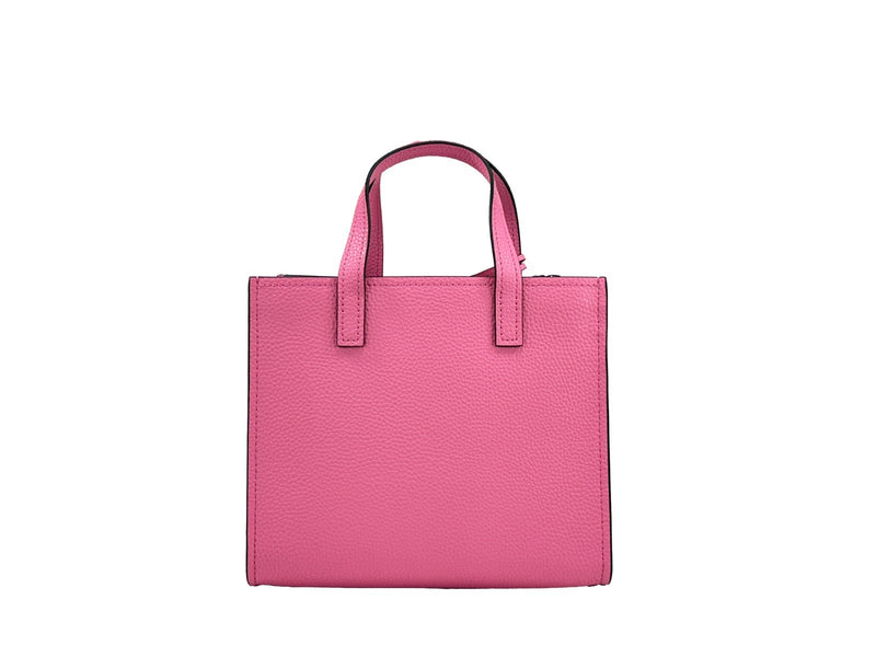 Bolsa tiracolo Mini Grind de couro rosa Marc Jacobs