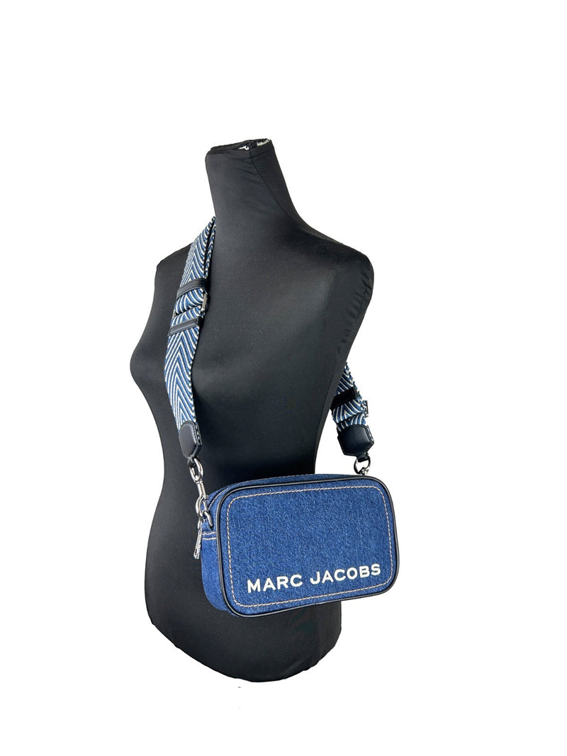Borsa a tracolla Marc Jacobs Flash in denim stile fotocamera
