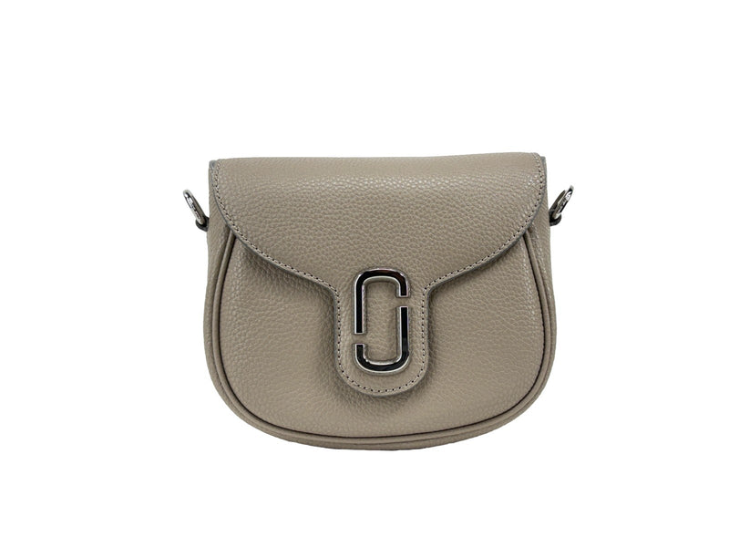 Bolsa transversal tipo sela em couro Marc Jacobs