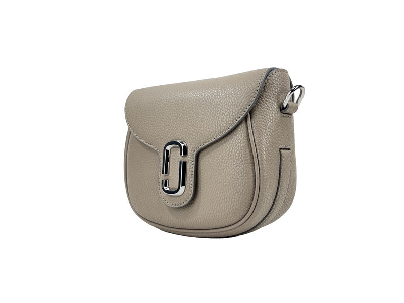 Bolsa transversal tipo sela em couro Marc Jacobs