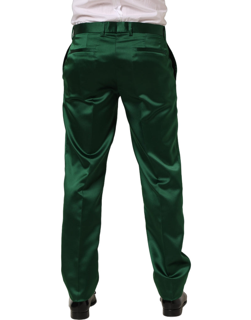 Pantaloni eleganti affusolati verde scuro Dolce & Gabbana