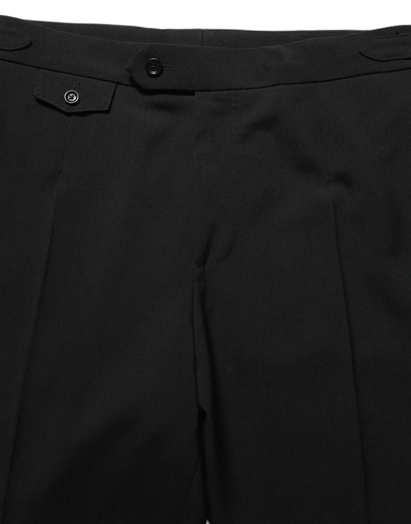 Pantalón de vestir Dolce & Gabbana negro de pernera entallada para hombre