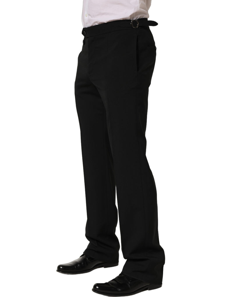 Pantalón de vestir Dolce & Gabbana negro de pernera entallada para hombre