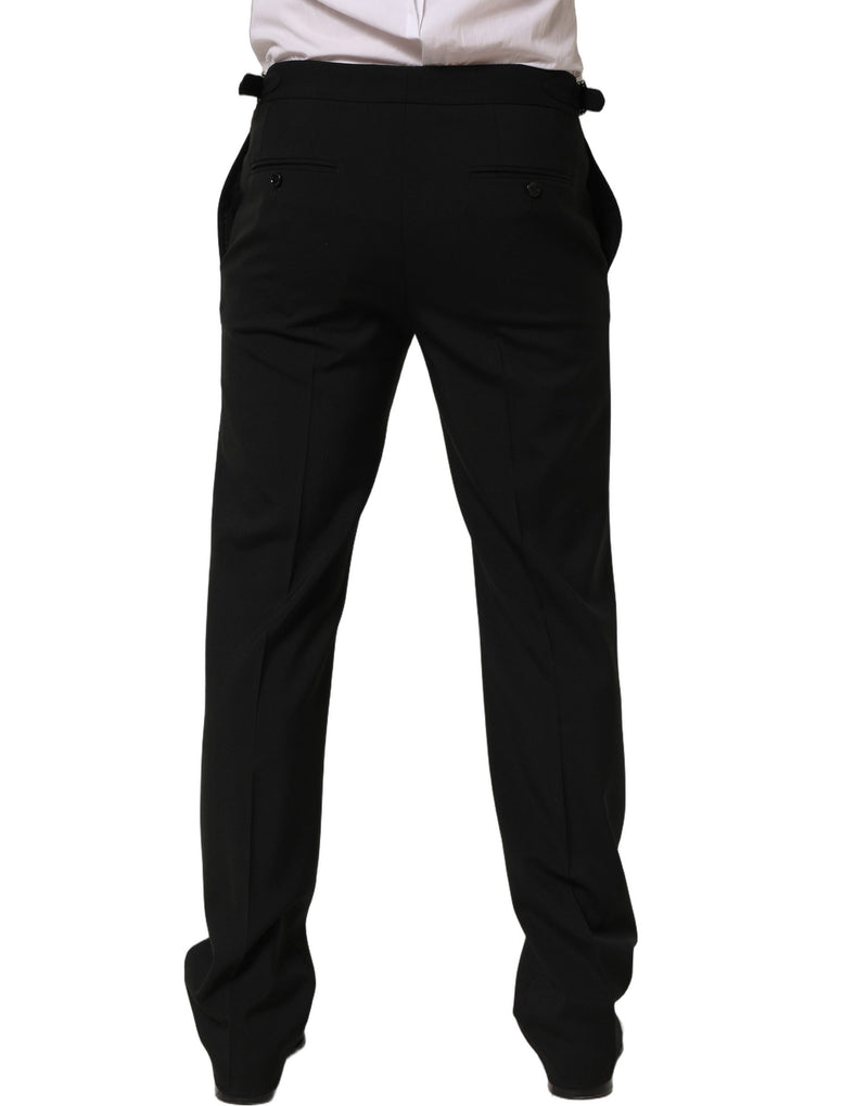 Pantalón de vestir Dolce & Gabbana negro de pernera entallada para hombre