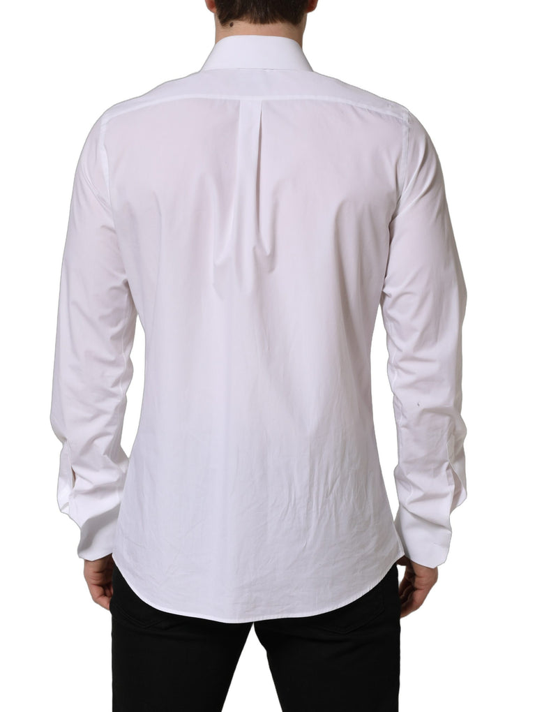 Camisa de vestir blanca de manga larga para hombre MARTINI Dolce & Gabbana