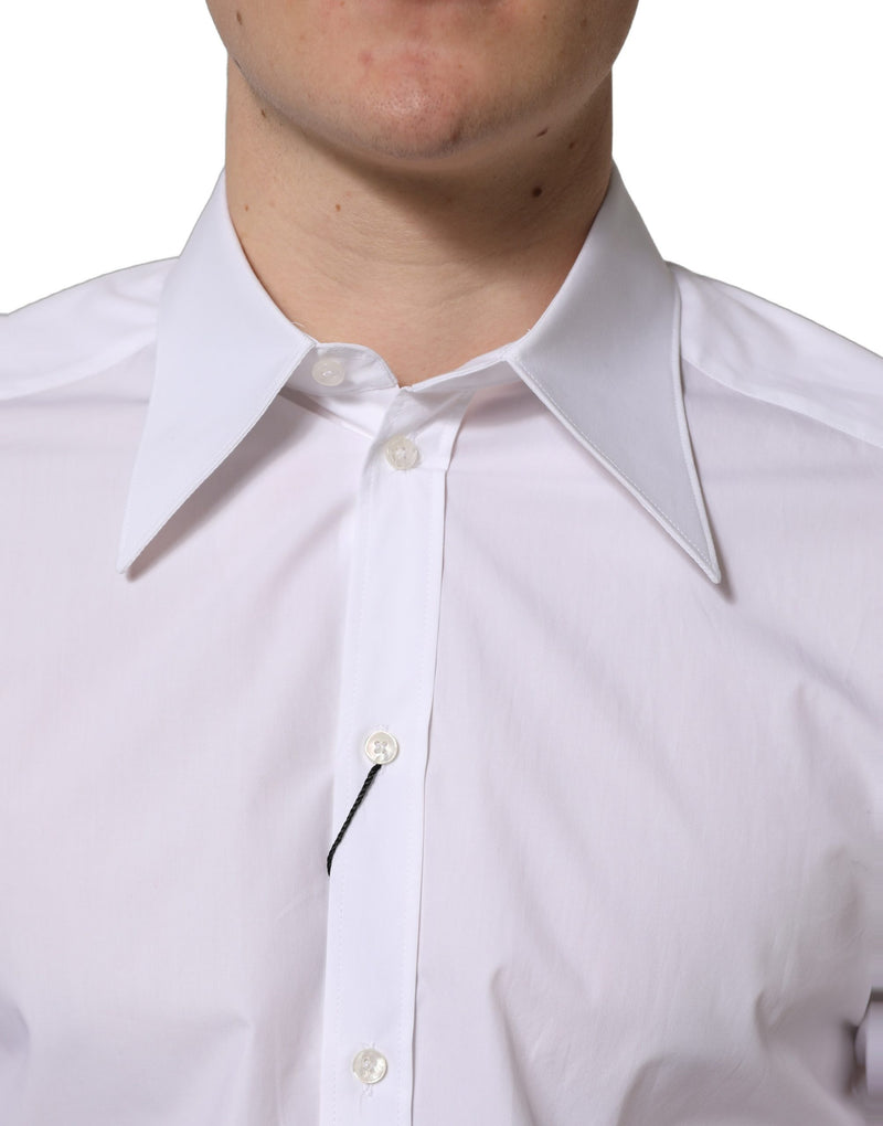 Camisa de vestir blanca de manga larga para hombre MARTINI Dolce & Gabbana