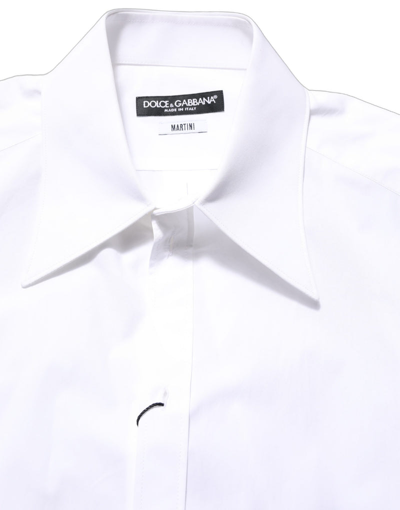 Camisa de vestir blanca de manga larga para hombre MARTINI Dolce & Gabbana