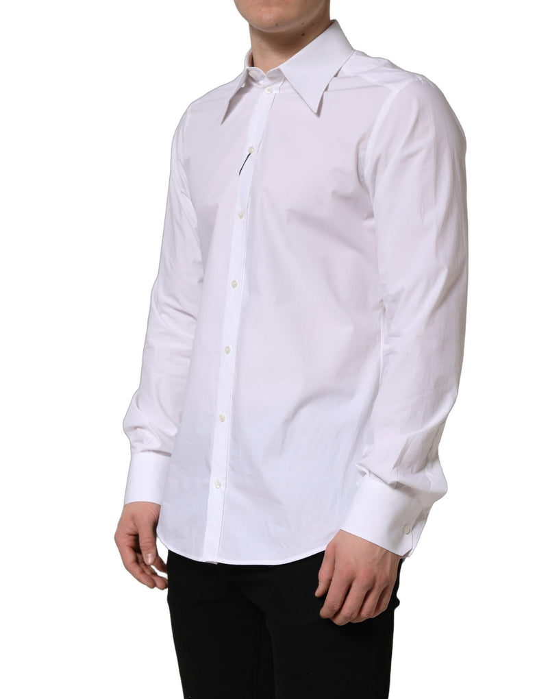 Camisa de vestir blanca de manga larga para hombre MARTINI Dolce & Gabbana