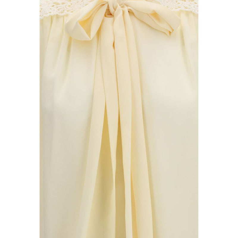 Chloé Beige Polyester Blouse