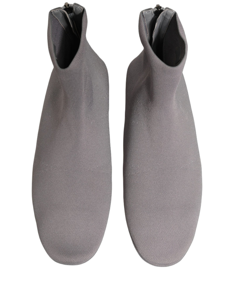 Botines de malla elástica grises para hombre Dolce & Gabbana
