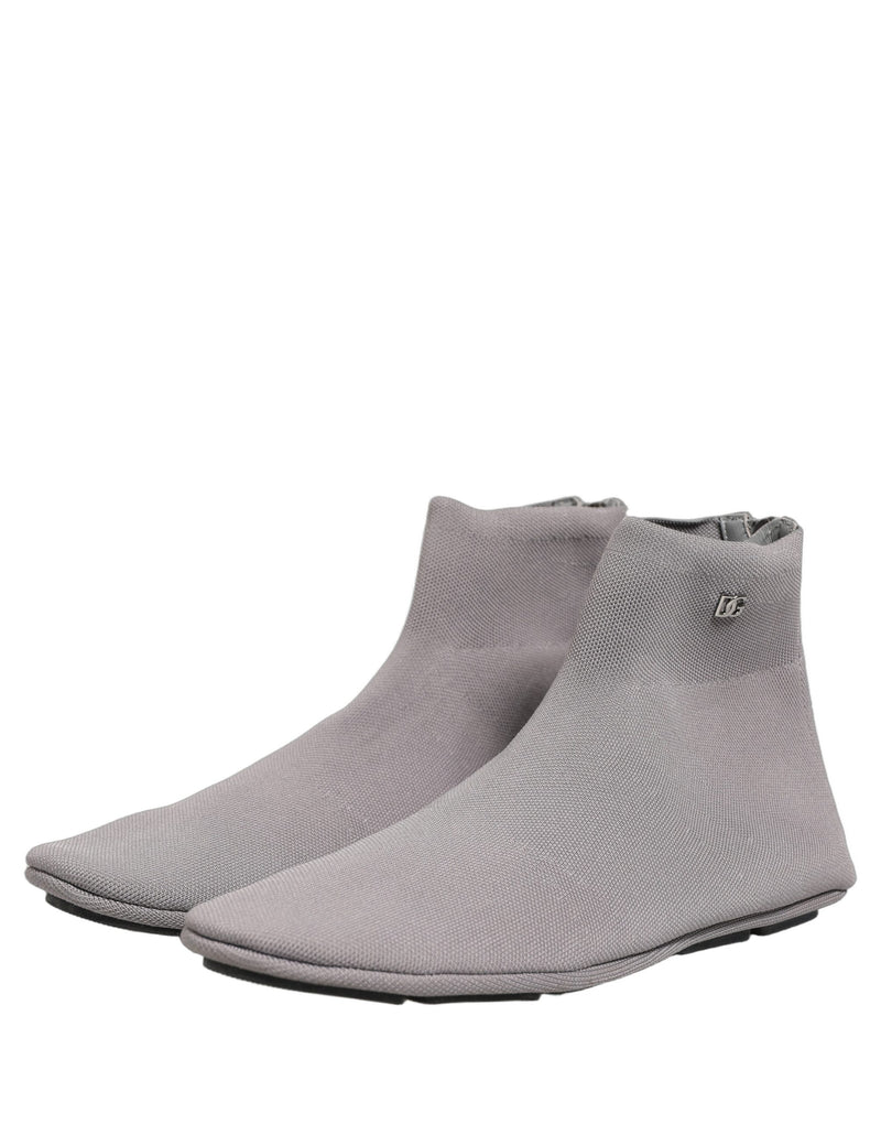 Botines de malla elástica grises para hombre Dolce & Gabbana