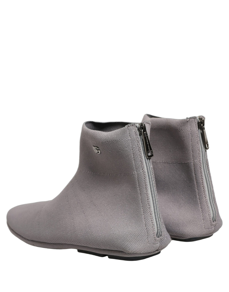 Botines de malla elástica grises para hombre Dolce & Gabbana