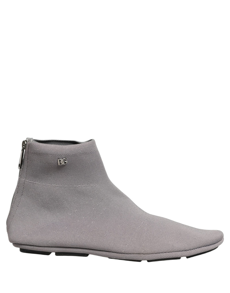 Botines de malla elástica grises para hombre Dolce & Gabbana