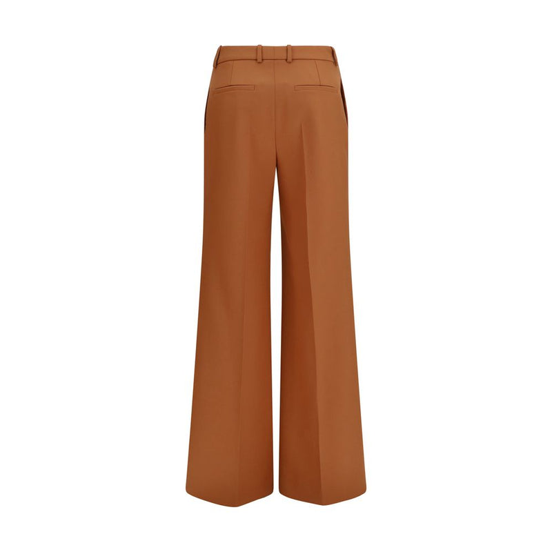 Chloé Orange Cotton Flared Pants