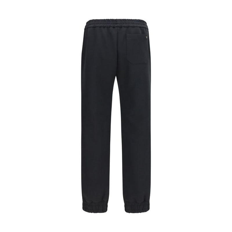 Valentino Garavani Black Cotton Joggers (Workout Pants)