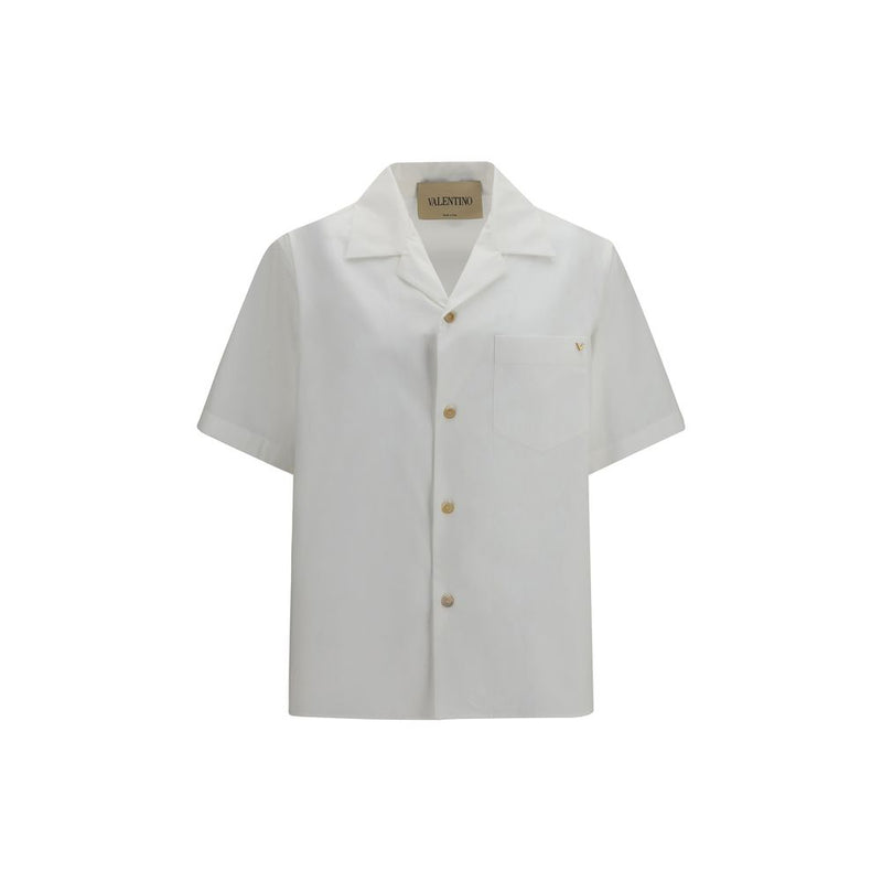 Valentino Garavani White Cotton Shortsleeve Shirt
