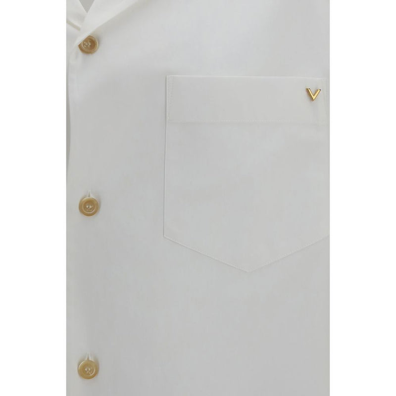 Valentino Garavani White Cotton Shortsleeve Shirt