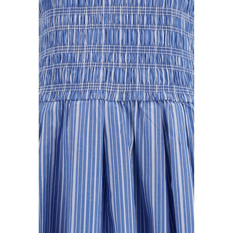 Ganni Blue Cotton Casual Dress