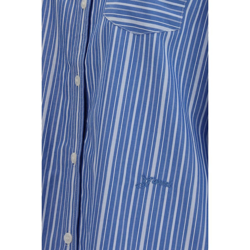 Ganni Blue Cotton Pattern Shirt