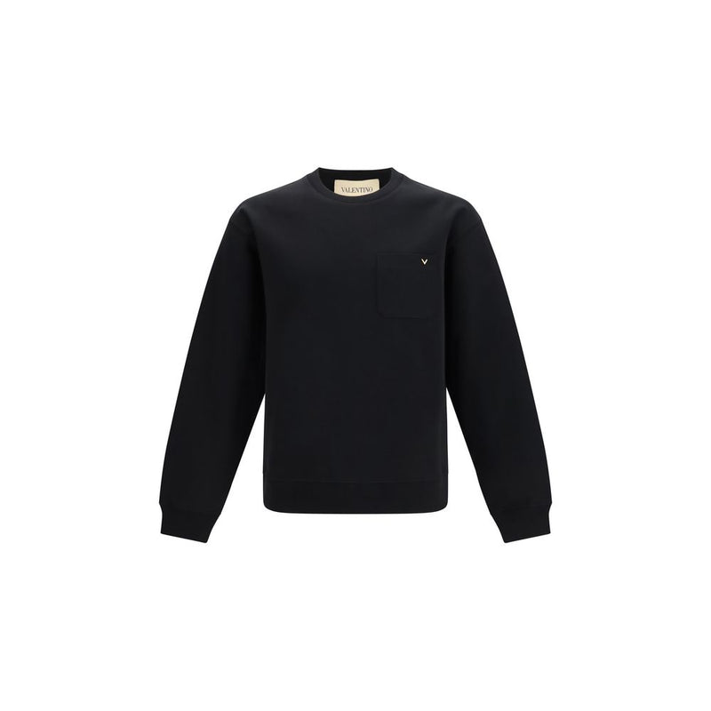 Valentino Garavani Black Cotton Sweatshirt