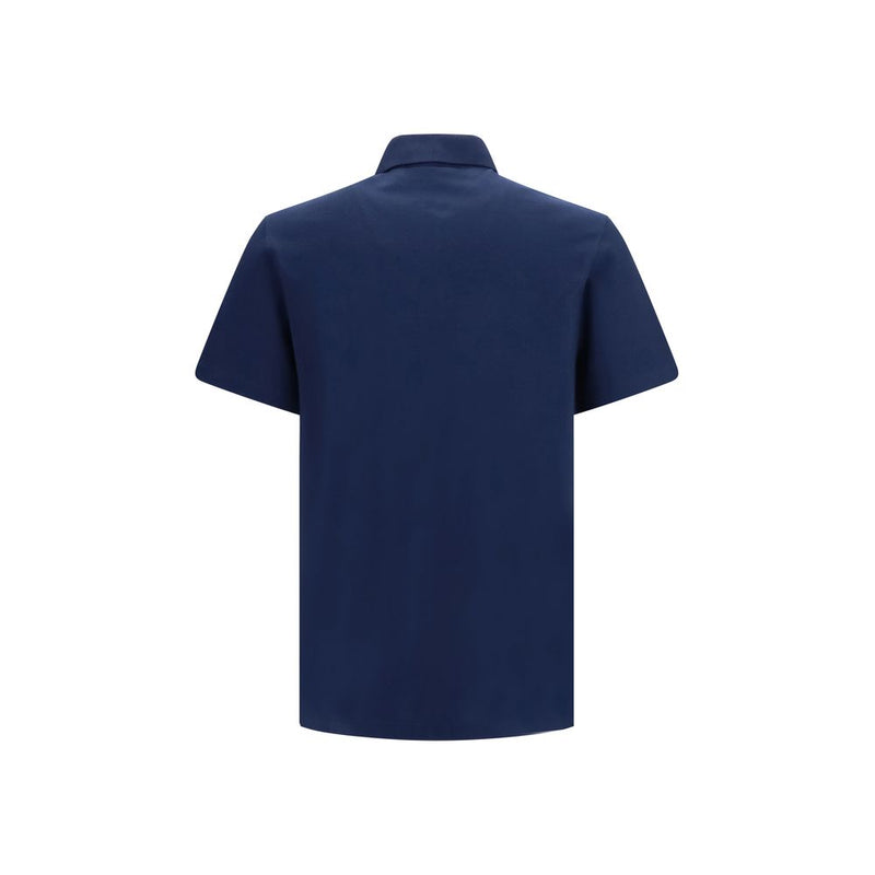 Valentino Garavani Blue Cotton Polo Shirt