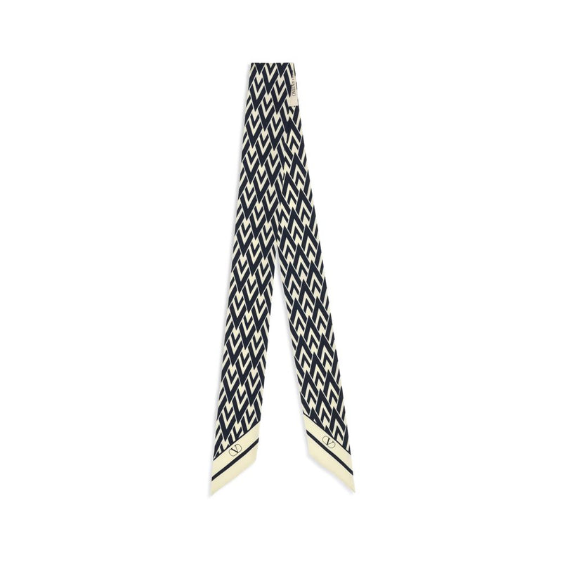 Valentino Garavani Blue Silk Scarf