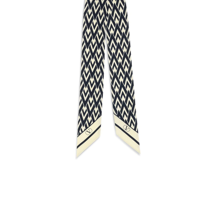 Valentino Garavani Blue Silk Scarf