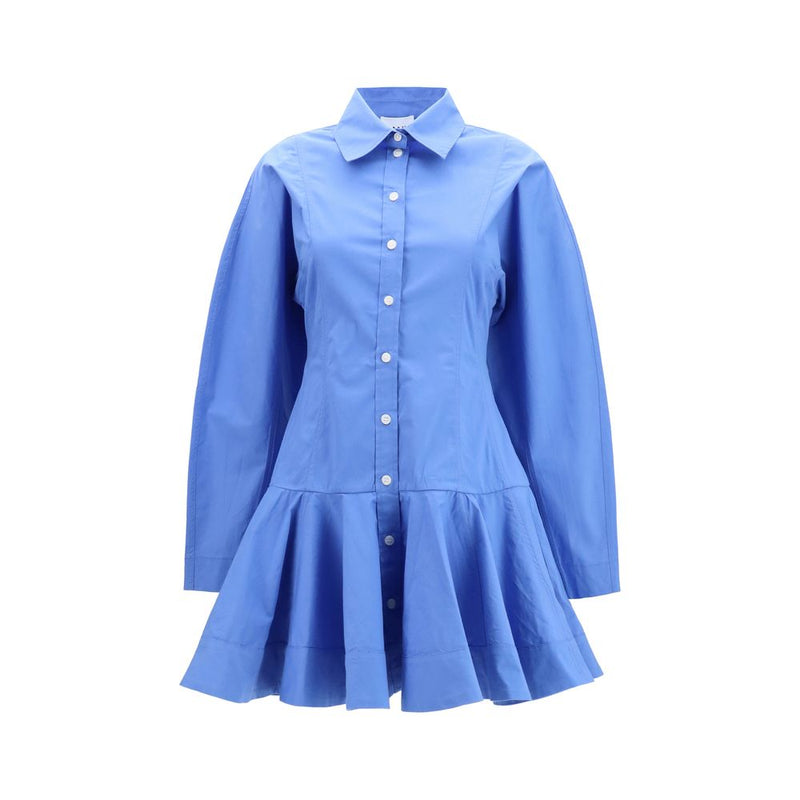 Ganni Blue Cotton Casual Dress
