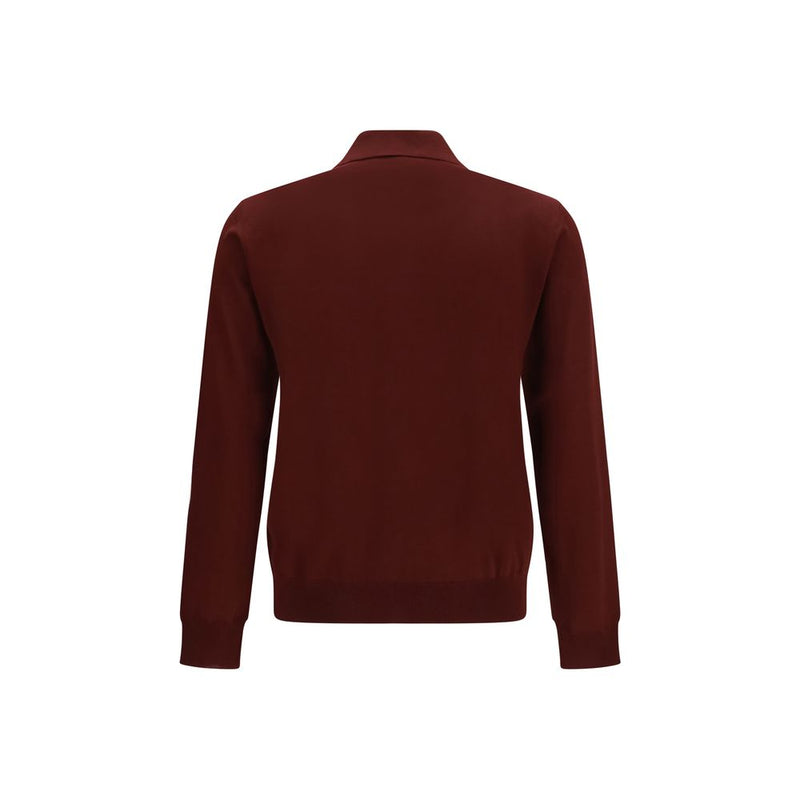Valentino Garavani Bordeaux Wool Oves Aries Polo Shirt