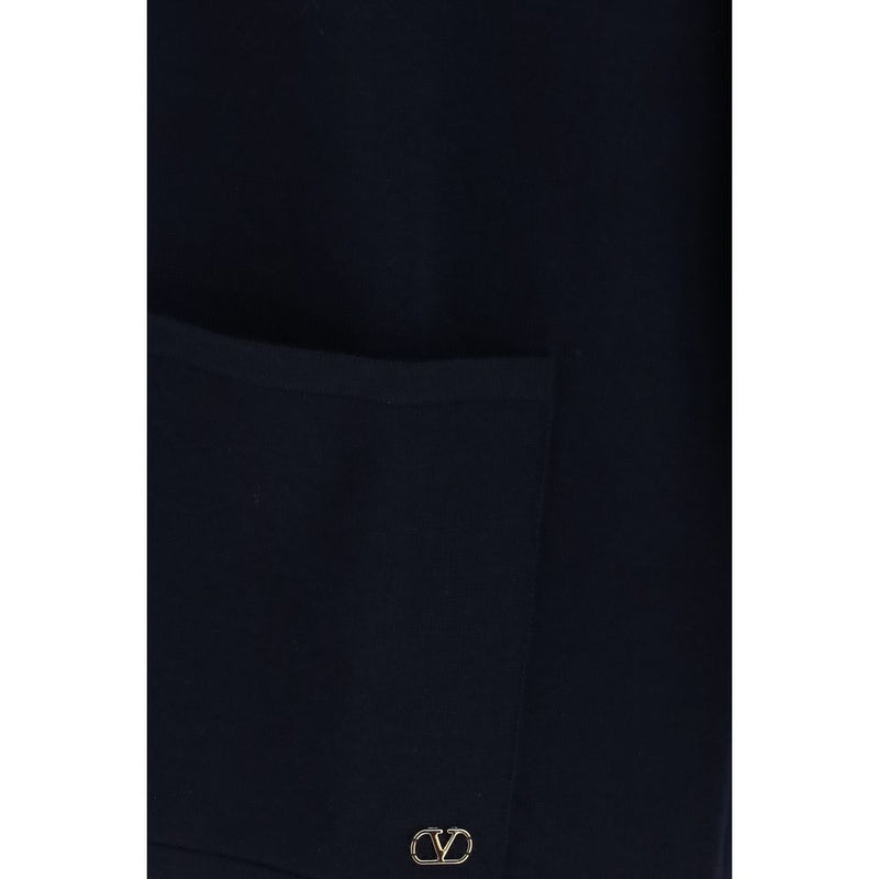 Valentino Garavani Blue Wool Oves Aries Cardigan
