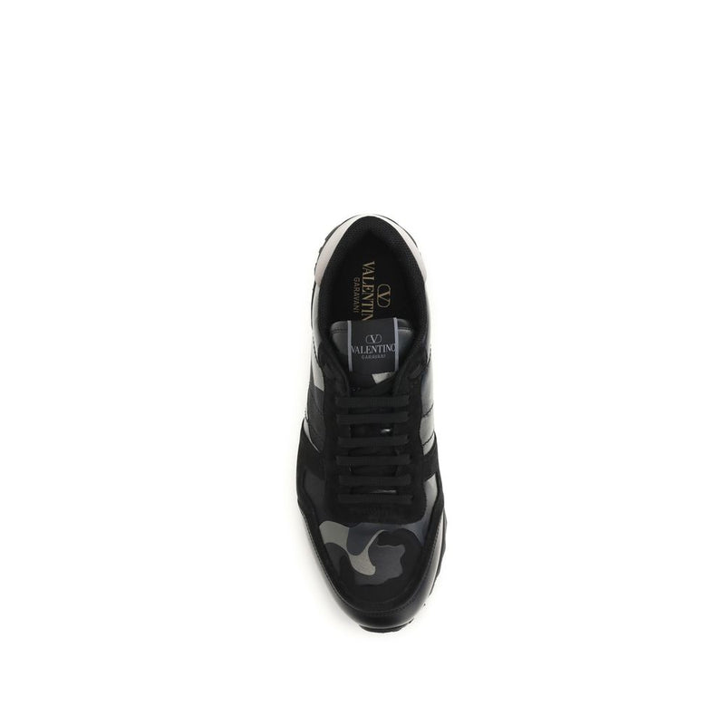 Valentino Garavani Black Polyamide Athletic Sneakers