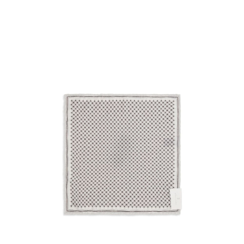 Brunello Cucinelli Gray Silk Scarf
