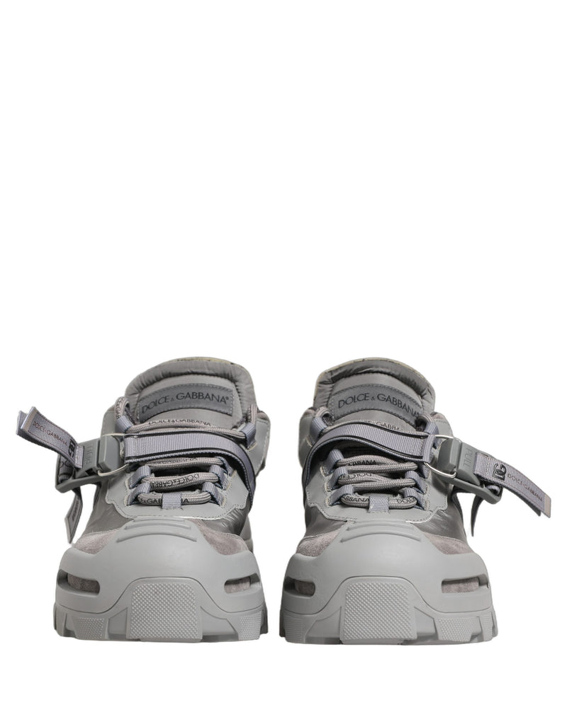 Dolce & Gabbana Sneakers basse da uomo grigie Airmaster con pannelli