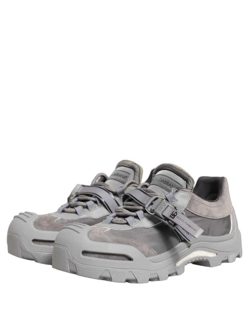 Dolce & Gabbana Sneakers basse da uomo grigie Airmaster con pannelli