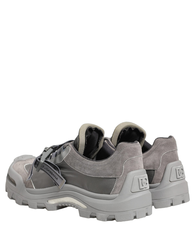 Dolce & Gabbana Sneakers basse da uomo grigie Airmaster con pannelli