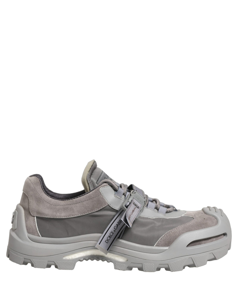 Dolce & Gabbana Sneakers basse da uomo grigie Airmaster con pannelli