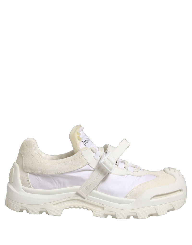 Baskets Airmaster basses à empiècements blanches pour homme Dolce & Gabbana
