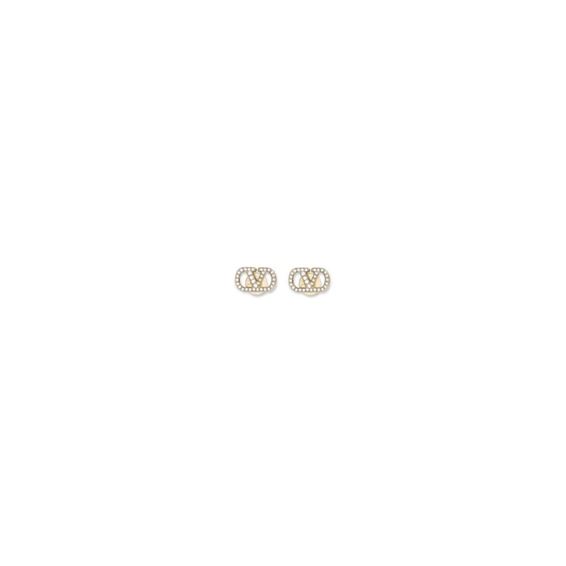 Valentino Garavani Gold Brass Earrings