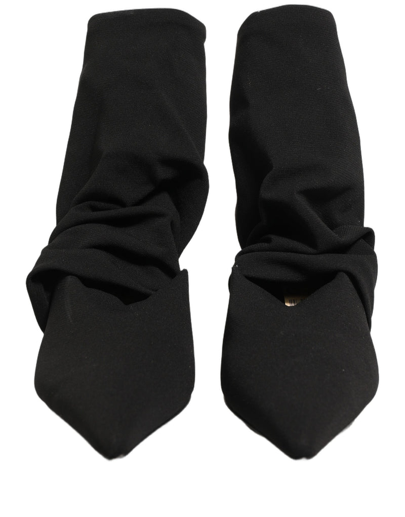 Botines de tacón tipo calcetín negros de Dolce & Gabbana