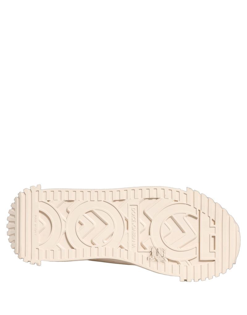 Zapatillas deportivas bajas NS1 blancas de encaje de Dolce & Gabbana