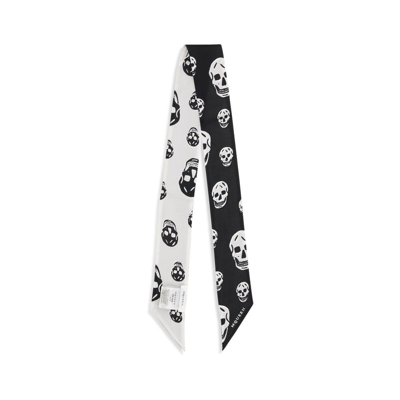 Alexander McQueen Black Silk Scarf